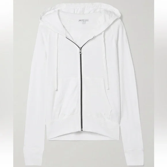 NEW James Perse Vintage French Terry Zip Up Hoodie - Picture 4 of 14